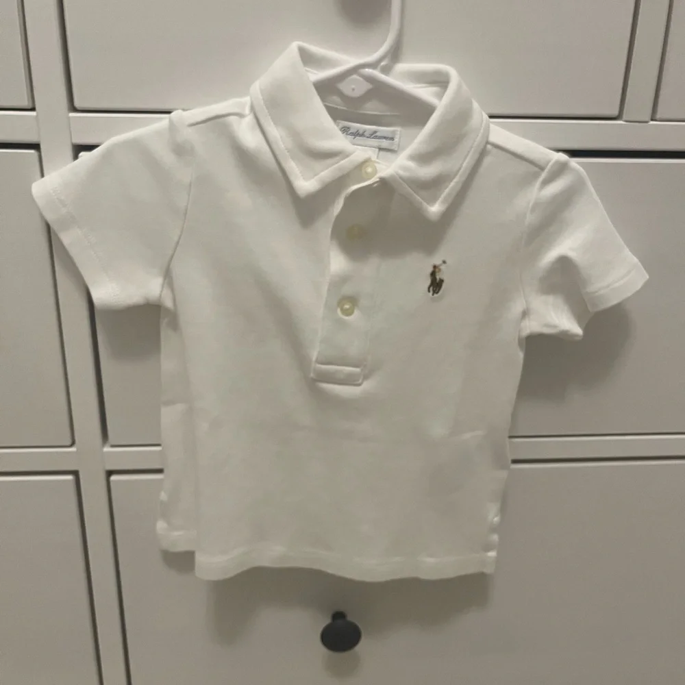 Ralph Lauren NWOT Collared Button Polo Short Sleeve White Shirt